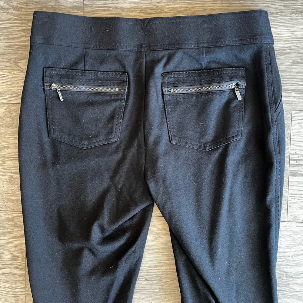 INC International Concepts Women’s Stretch Ponte Pant Black 10 Petite Straight
